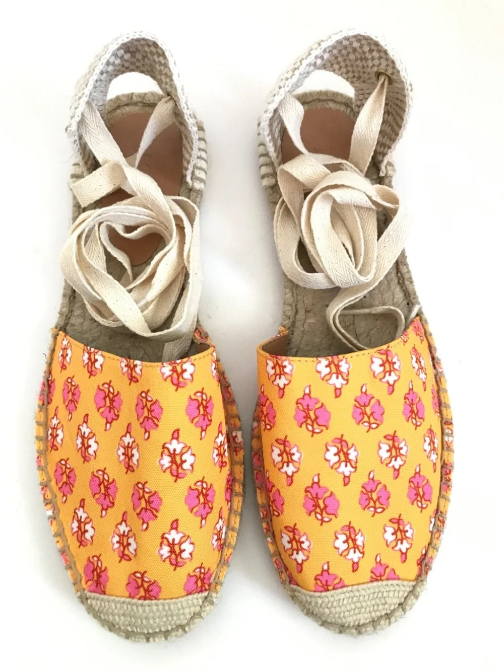 J. CREW FACTORY Ankle Wrap Espadrille Sandal Size 9.5